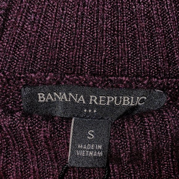 😊Banana Republic Womens Size S Pullover Sweater Turtleneck Purple Recycled NWT - Picture 8 of 9